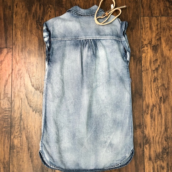Art Class Denim Belted Dress M (7/8) - Picture 5 of 5